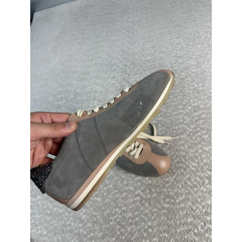 Coach‎ Women's C170 Retro Runner With Coach Patch Gray Blush Glitter Size 9.5B